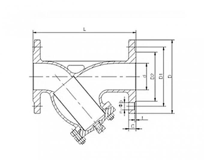 Casting Y Type Strainer Y Filter 2 Inch GB /ANSI Standard For Pipeline
