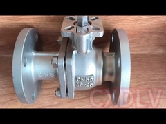 Electric Actuator Direct Mounting SS Ball Valve Flange Type Nominal Size DN50 ~ DN200