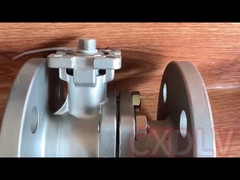 Electric Actuator High Pressure Full Port Two Piece Ball Valve Double Flange Ends