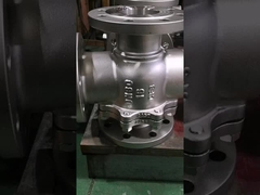 Stainless Steel 3 Way Ball Valve with T-Port and Gear Operation for Water Oil Gas Air