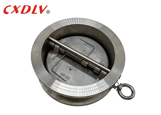 1.4308 PN16 Dual Plate Check Valve Wafer Butterfly One Way