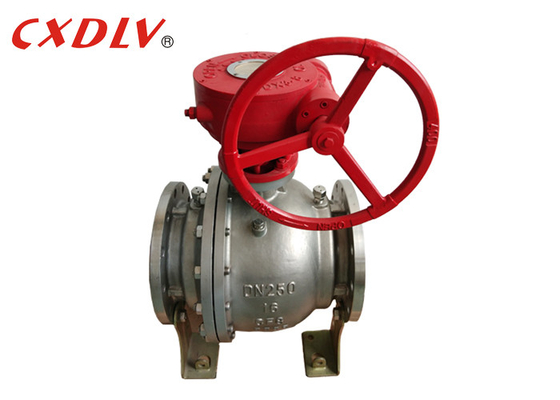 Flanged End Trunnion Mounted Ball Valve Cast Steel PN16 DN150 DN200
