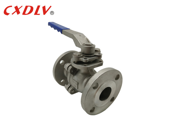 DIN PN16 WCB Flanged Ball Valve 2PC Stainless Steel