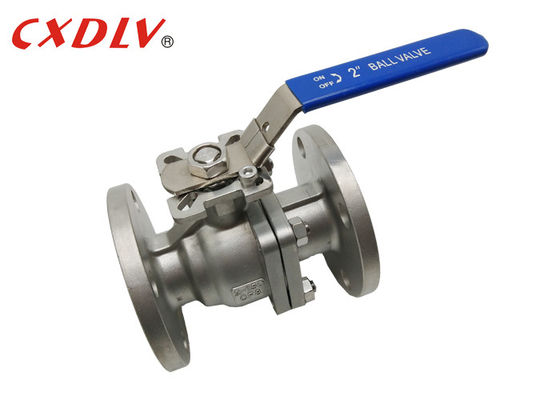 150LB Flange End Stainless Steel Ball Valve With Mounting Pad