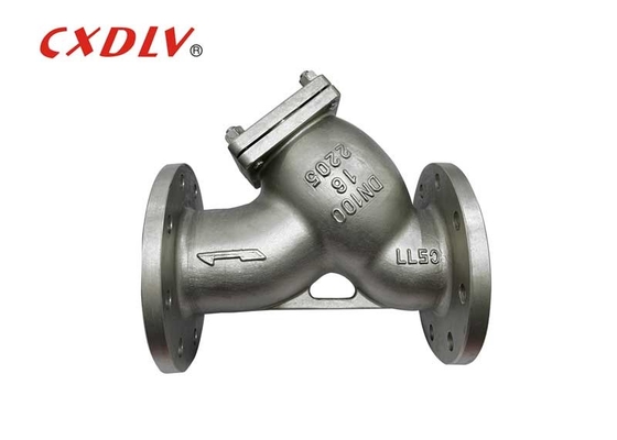 Duplex Stainless Steel Y Strainer Valve CF8/CF8M DN 100 Flange Connetion