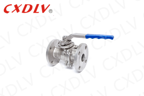 CF8 Flanged Ball Valve with RPTFE or Develon Seat Material for Oil and Other Fluids