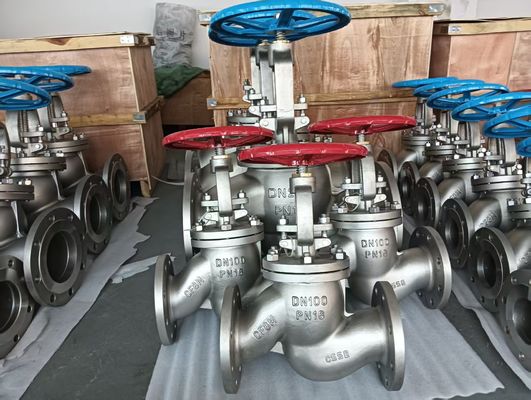Wcb Versatile Stainless Steel Globe Valve Flanged Type Full Bore Stop Valve