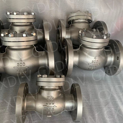 Flange End Connection Stainless Steel Check Valve 150LB Pressure for Chemical Processing Plants