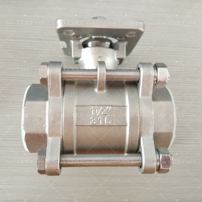 Electric/ Pneumatic Stainless steel/carbon steel threaded ball valve NPT valve