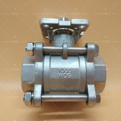 Electric/ pneumatic stainless steel  threaded ball valve - NPT connection 2pc way ball valve