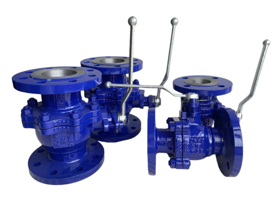 Italy Gas Valve Flanged Ball Valve DN50 PN16 Pieces Body Handle Valve