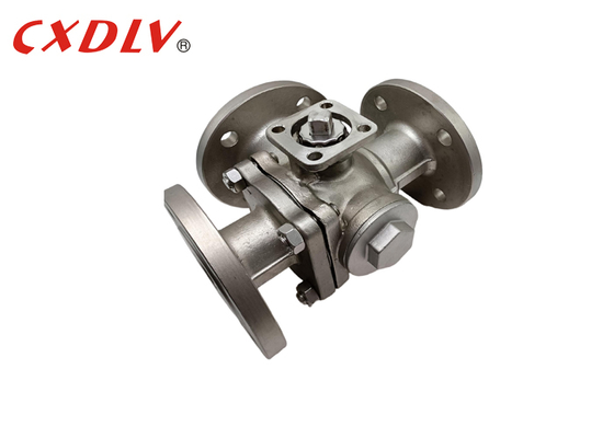 3-way ball valve T-port Stainless Steel Ball Valve with High Pressure Rating and ISO5211 TOP and PN16 Pressure Rating 