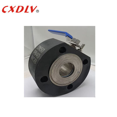 PN40 High Pressure Wafer Floating Ball Valve End Entry PTFE Seat With SS201 Handle Lever