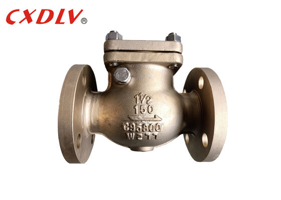 Robust Flanged Check Valve stainless steel 304 horizontal 6 inch suitable for industrial preventing water hammer and ensuring pump operation