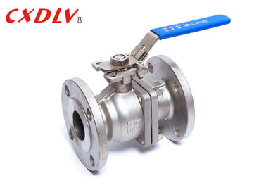 Normal Pressure Flanged Ball Valve Handle Lever 150LB DN50 High Platform