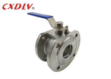 SS316 DN80 Wafer Ends Wafer Ball Valve CF8M 1PC PN16 With Lever Light Weight