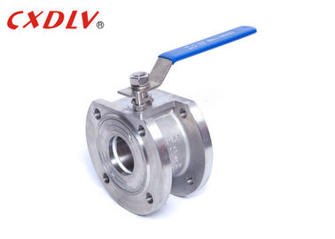 PN25 High Pressure Handle Wafer Floating Ball Valve PTFE PPL Seat