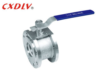 PN25 High Pressure Handle Wafer Floating Ball Valve PTFE PPL Seat