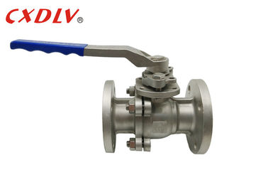 Stainless Steel DIN RF Flanged Ball Valve 2pc With Handle Operation