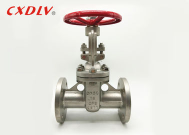 Lightweight Wedge Gate Valve Flange Connection For Sewage Silver Color