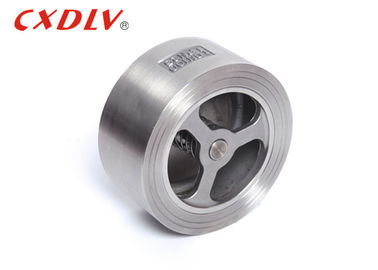 Single Way Wafer Check Valve Ultra Thin Single Lobed Stainless Steel / Carbon Steel
