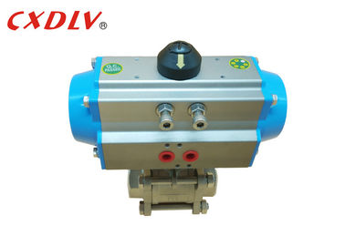 DN15 - DN100 Thread BSPT Pneumatic Operated Ball Valve Stainless Steel CF8M