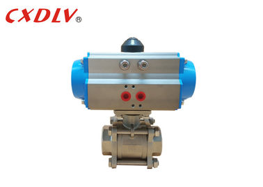 OEM Stainless Steel Spring Return Pneumatic Ball Valve Full Port Valve