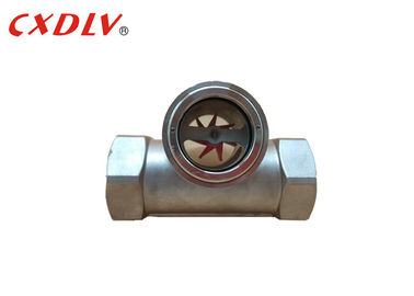 Threaded Screw BSPT BSP NPT Sight Glass Flow Indicator Normally Pressure