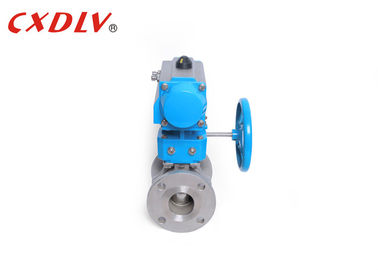 Actuator Floating Ball Valve Handwheel Manual Override Customized Color