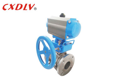 Handwheel Control Valve Actuator Manual Override Worm Gear For Quarter Turn Valve