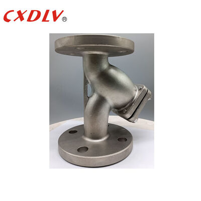 Liquid Cooling Equipment Y Strainer Valve PN16 Flanged Ended 50Micron Mesh with Barmagnet