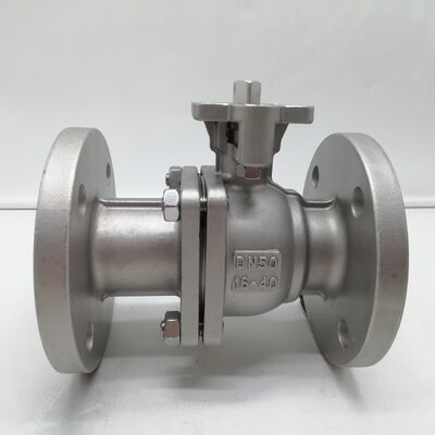 DN50 PN16 Flanged Ball Valve CF8M Stainless Steel Degreased Oxygen Clean Full Bore Floating Ball for Oil Free Service