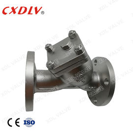 DN50 JIS10K SCS13A Y Strainer Valve 40 Mesh SUS304 Spring Washers With Flange Connection