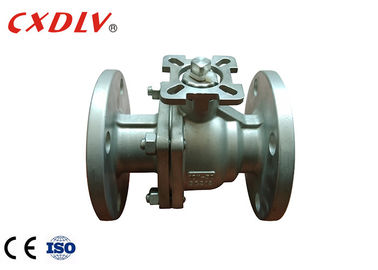 JIS 10K SCS13A Floating Full Port Flanged 2PC Ball Valve Within Solid Ball