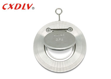 Durable Single Swing Spring Wafer Check Valve Stainless Steel CF8 PN16 Metal Seat