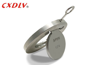 Durable Single Swing Spring Wafer Check Valve Stainless Steel CF8 PN16 Metal Seat
