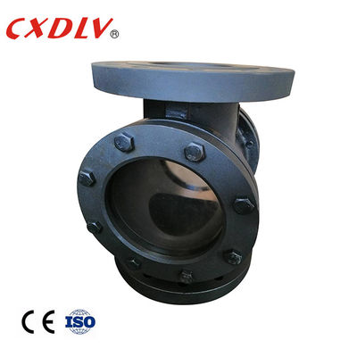 Casting Steel PTFE 300LB Flanged Sight Glass Tempered Quartz