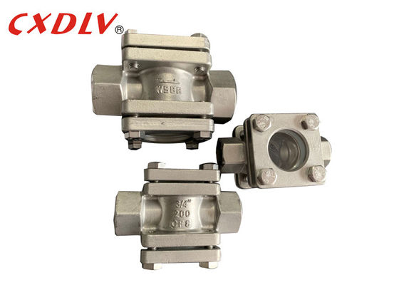 3/4" Plain Threaded CF8 BSP DN50 Flow Indicator Sight Glass