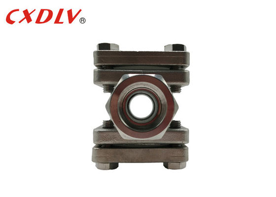 Investment Casting Sight Glass Flow Indicator Screw Ends