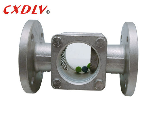 ANSI CF8 Straight Through Flanged Sight Glass With Balls Inside
