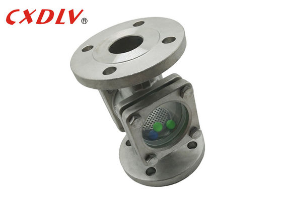 ANSI CF8 Straight Through Flanged Sight Glass With Balls Inside