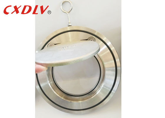 CF8 Soft NBR Seat Wafer Swing Check Valve Zero Leakage