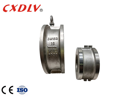 DN150 Non Return Dual Plate Check Valve Wafer With EPDM Seat