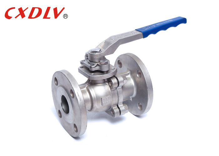 Flanged Ball Valve DIN RF/FF/FM DN50 With 2 Pieces Body Handle Valve