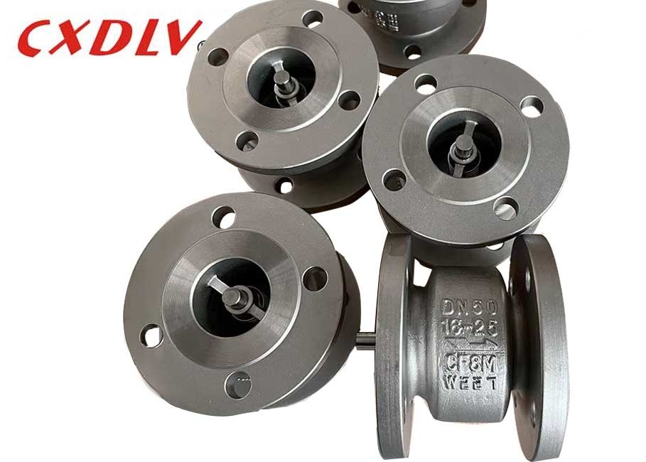 CF8 Vertical Silence Type  Spring Loaded Flange End Stainless Steel Check Valve