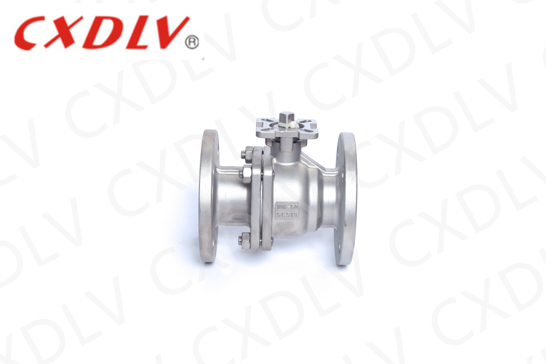 Electric Actuator Direct Mounting Stainless Steel Ball Valve Flange Type DN50 DN200
