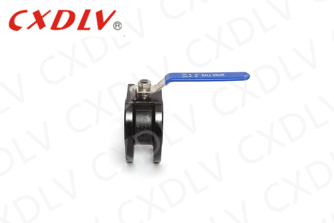 WCB Carbon Steel Wafer Ball Valve with PPL Seat and DN50 Size for Oil Water Gas Control