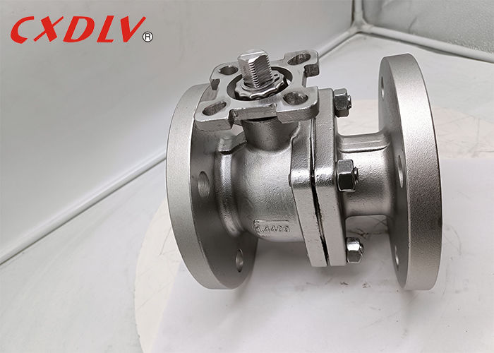 2PC Ball Valve 1.4409 Body PTFE Seat Bare Stem Floating Ball DIN PN16