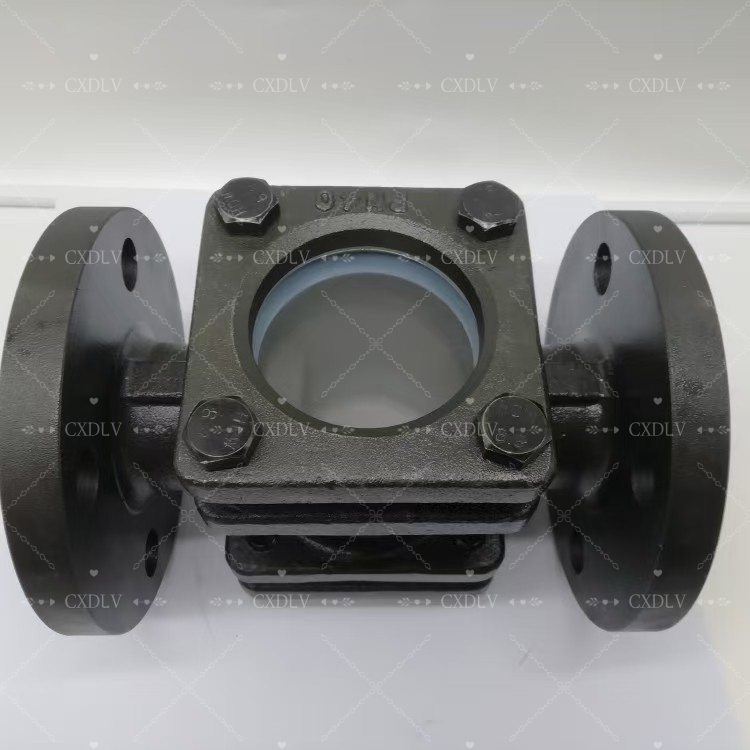 ASTM B16.34 Compliant Flanged Sight Glass for High Pressure Industrial with Tempered Glass for LPG Flow