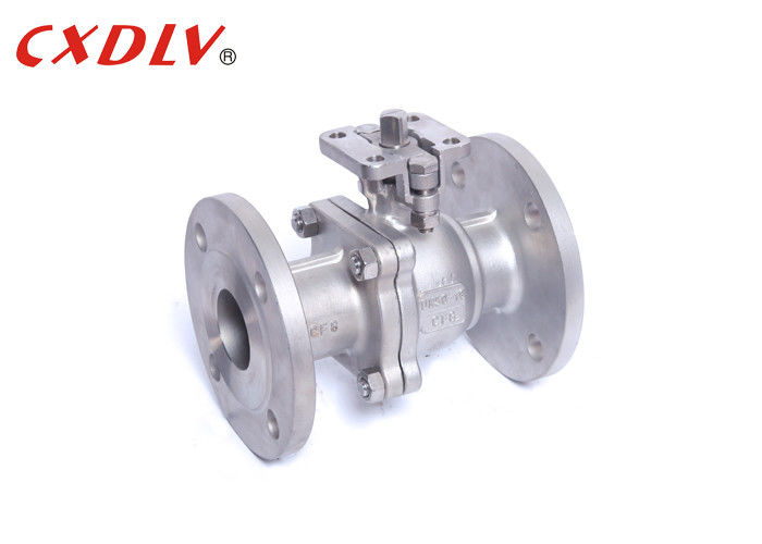 Electric Actuator Direct Mounting SS Ball Valve Flange Type Nominal Size DN50 ~ DN200